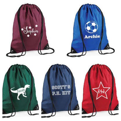 Personalised Drawstring Rucksack Bag