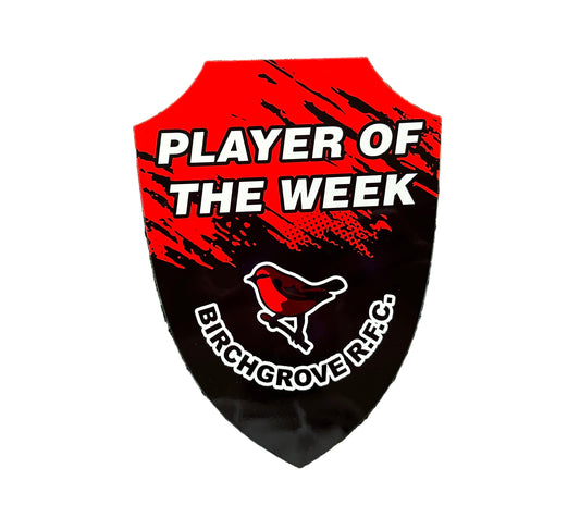 Personalised football Player of the Match shield