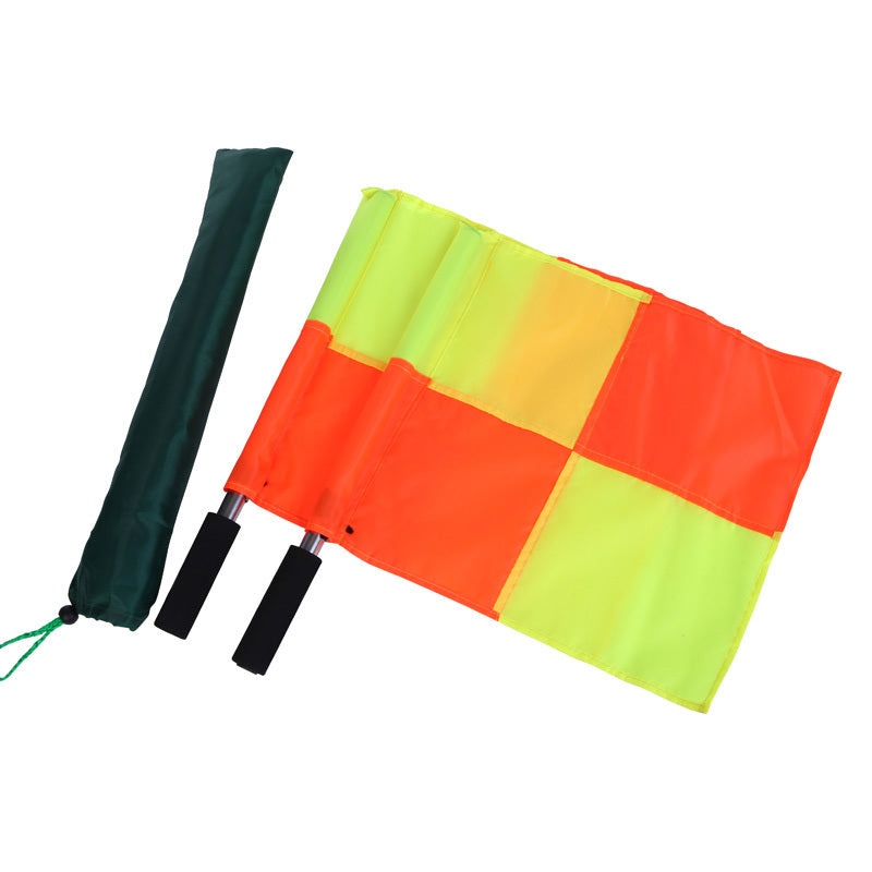 Football referee flag and match official equipment