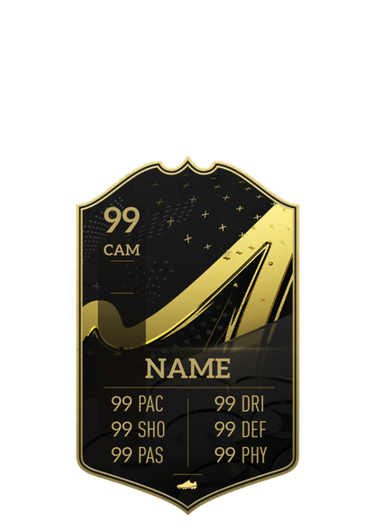 Personalised Metal Football Stat Card Gift -A4 size