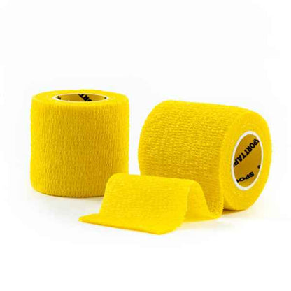 (TWO ROLLS) Football Cohesive Sock Wrap. 5cm x 4.5m