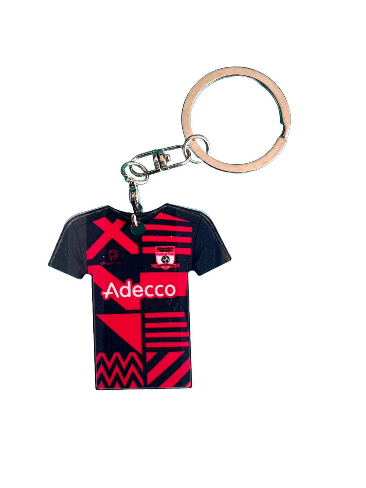 Personalised Football Shirt Keyring – Custom Name, Number - Any Kit