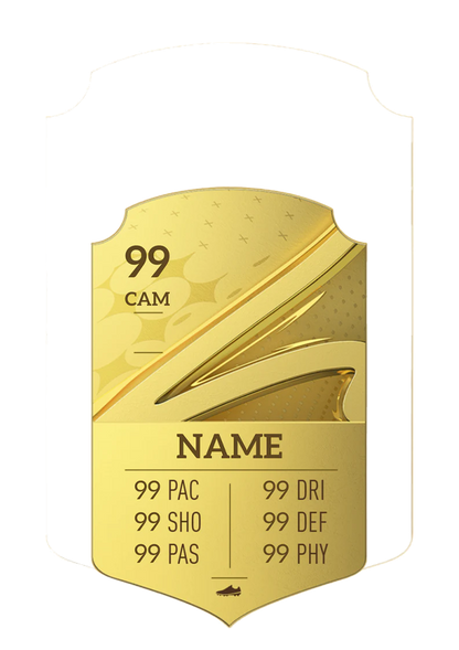Personalised Metal Football Stat Card Gift -A4 size