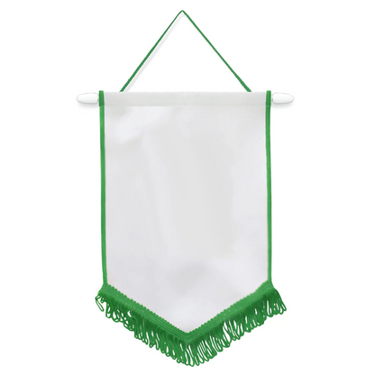 Sports Team Pennant Flag – Green, Red, Blue & White