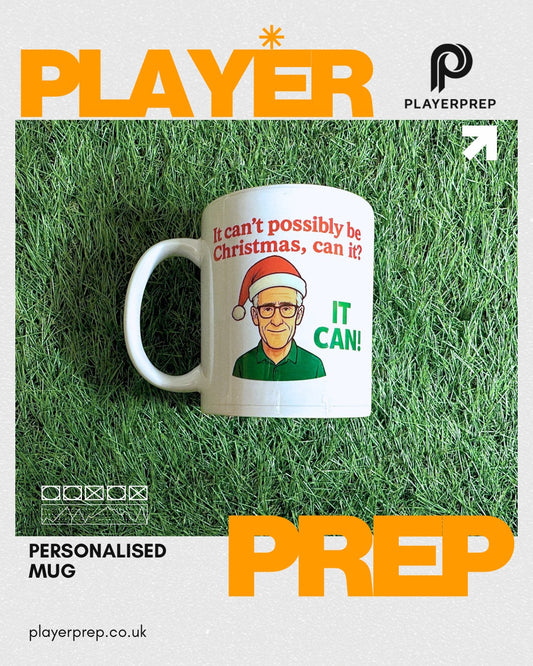 Mick McCarthy It Can funny Christmas football mug