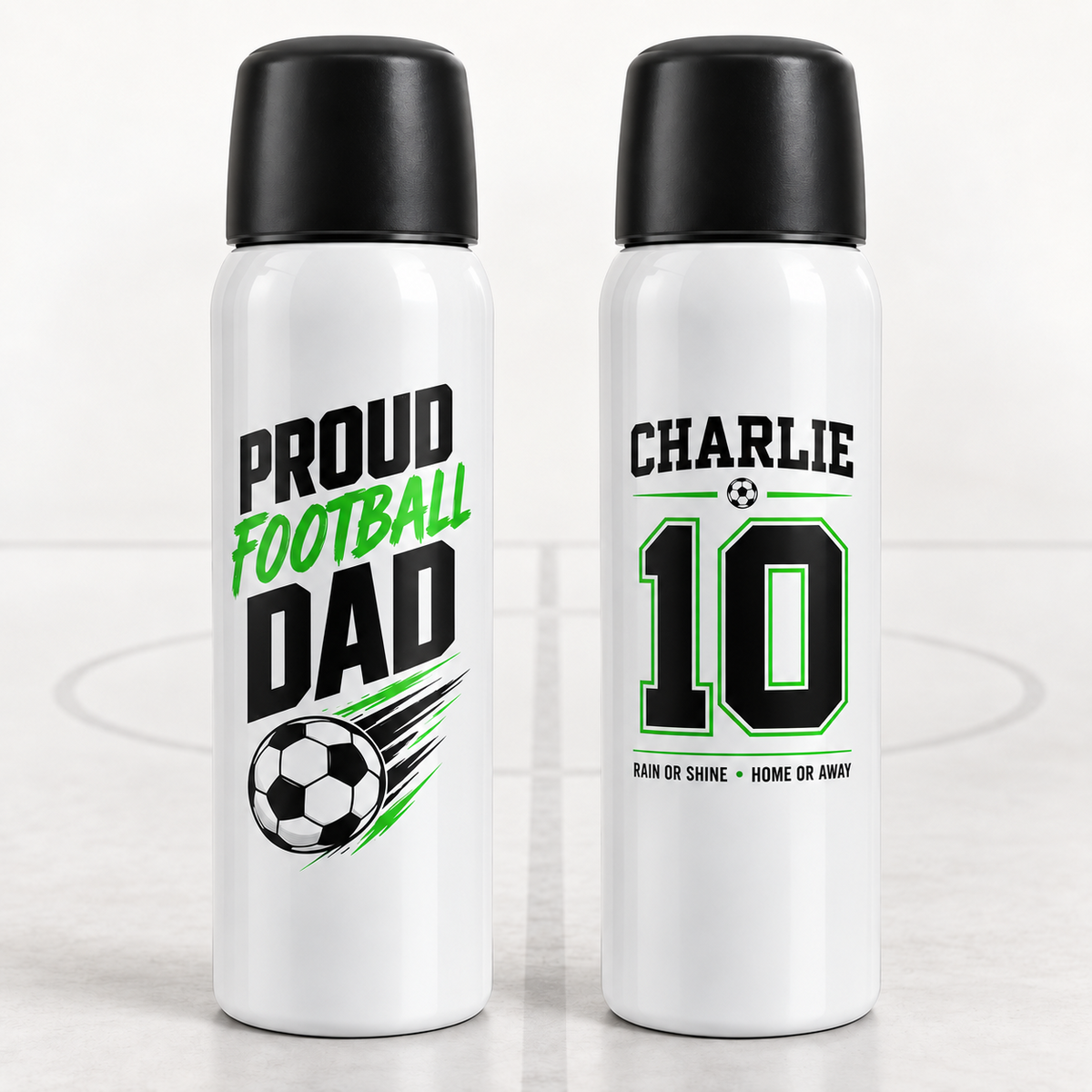 Personalised Proud Football Dad 500ml Thermal Flask