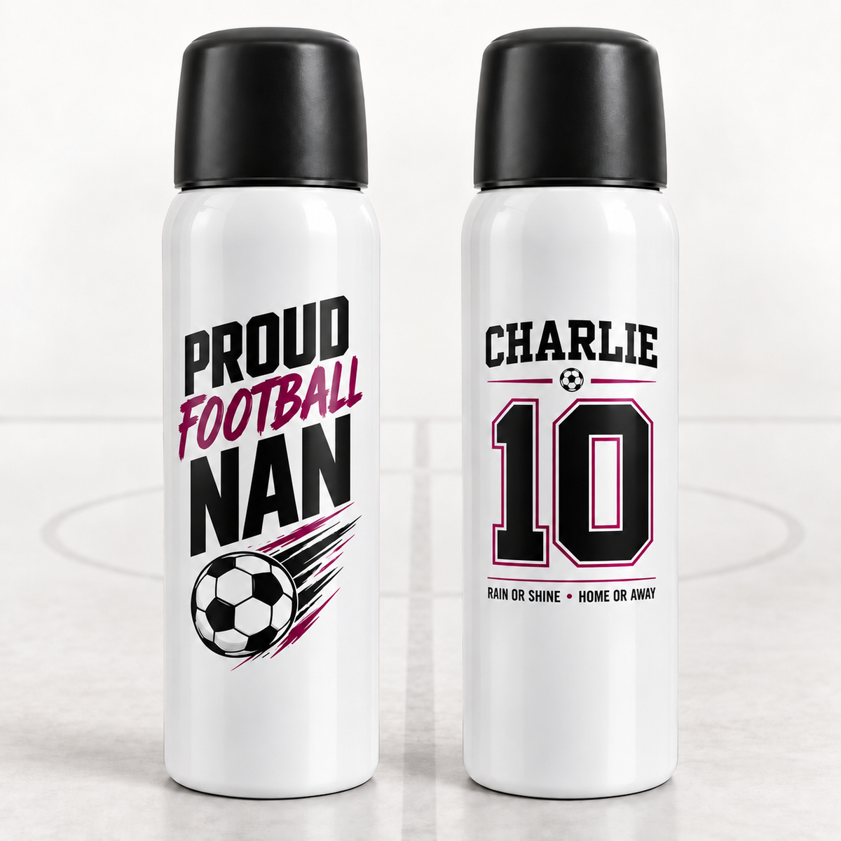 Personalised Proud Football Nan 500ml Thermal Flask
