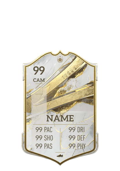 Personalised Metal Football Stat Card Gift -A4 size